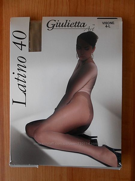 Колготки колготы Giulietta art latino с ажурными трусиками 40 ден р. 4 / l 