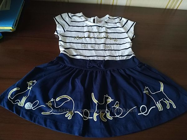 Детское платье с кошечками 100 хлопок, Турция Wanex