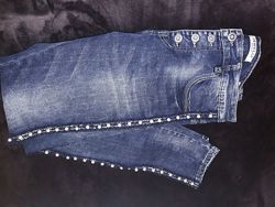 Фирменные новые джинсы из Германии с бусинками