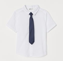 Рубашка H&M с галстуком, размер 5-6 лет