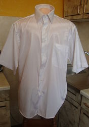 рубашка белая с блестящей полоской Ferrero Gizzi M 39-40
