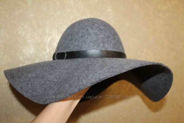 S - 54 eur. Фетровая шляпа H&M 100 натуральная шерсть