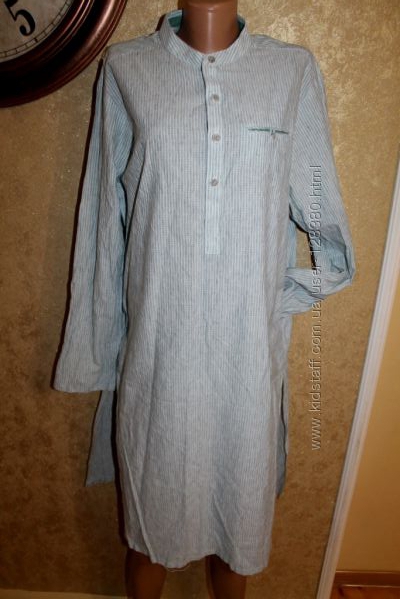 L разм. Длинная рубашка Ethnic Man. 100 Cotton
