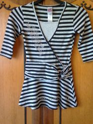 Серо-черное платье, туника с серебром  на девочку 6-9 лет. Рост 122-128 см.