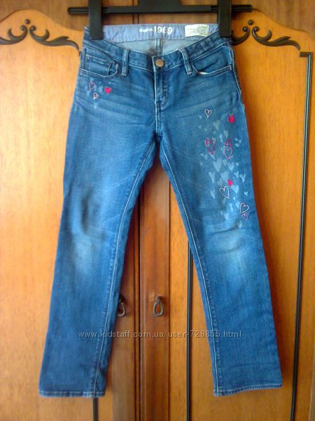 Синие джинсы Gap kids на девочку. 7-9 лет. Рост-122 см.