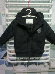 Черная теплая водонепронецаемая и ветрозащитная куртка Kiki&koko. 98 размер