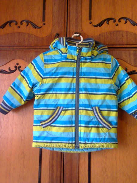 Теплая куртка FIXONI 74-80 р. на мальчика 1-2 года.