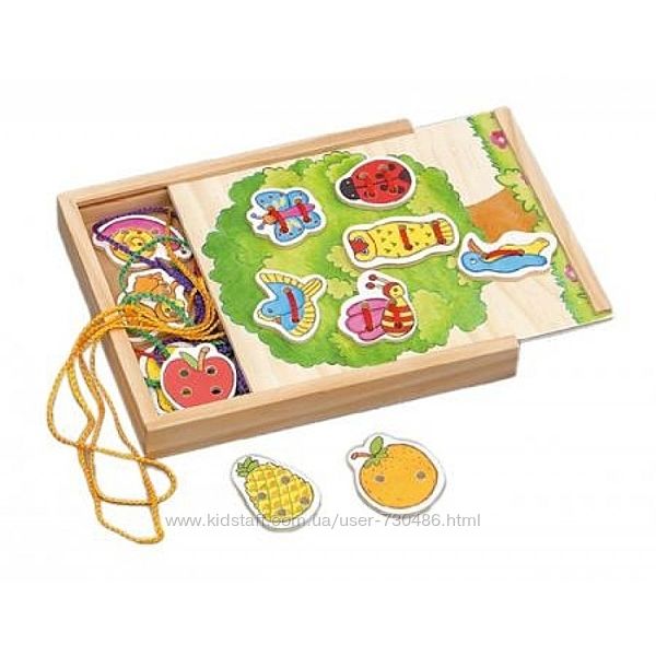 Деревянная шнуровка Дерево, в коробке. В наличии.