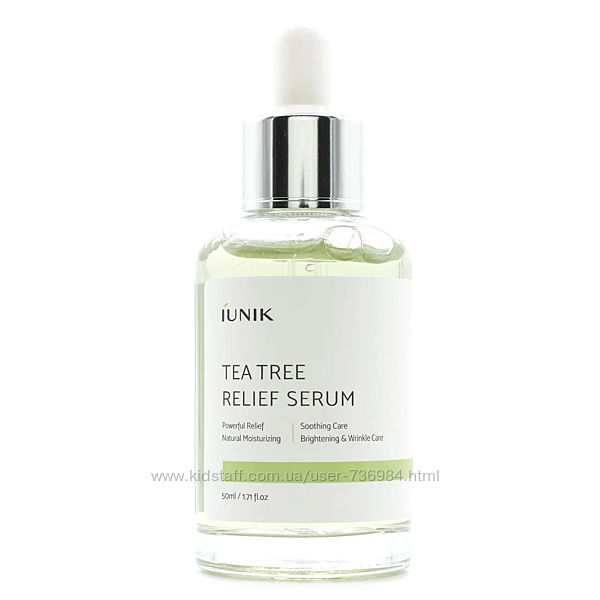 Успокаивающая сыворотка с чайным деревом IUNIK Tea Tree Relief Serum
