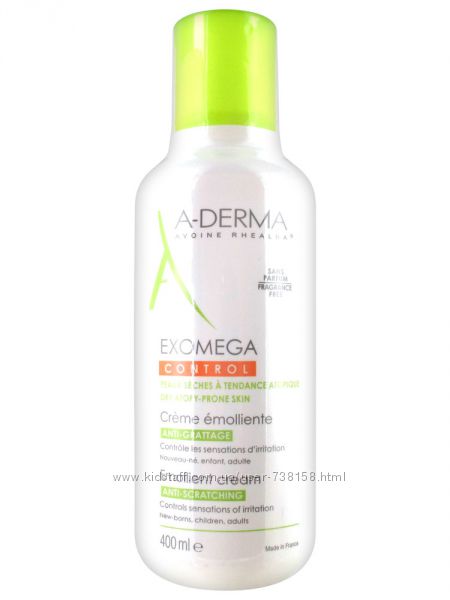 A-Derma Exomega Control Emollient Cream Anti-Scratching 400 мл 