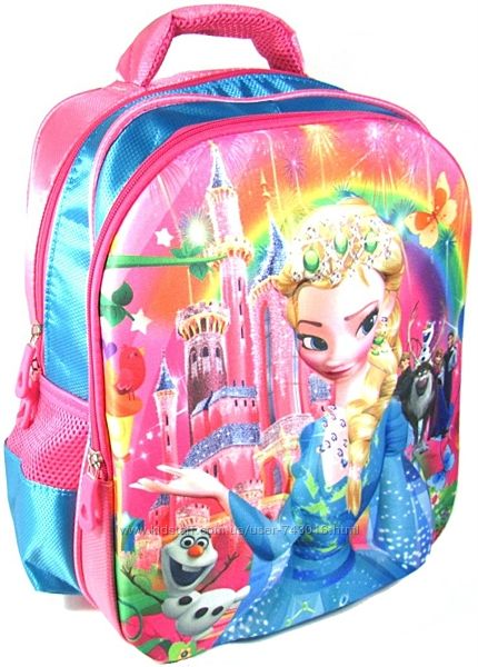 Рюкзак с 3D рисунком для Девочки школьный Эльза, Холодное сердце Frozen