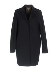 Coat Milano темно-синее легкое пальто плащ унисекс