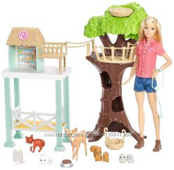 Набор кукла Барби центр заботы о животных Barbie Animal Rescuer Doll 