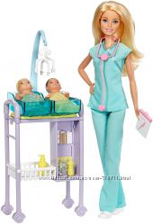 Набор Барби доктор Barbie Careers Baby Doctor Barbie Doll and Plays
