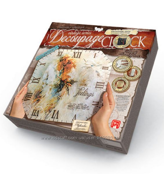 Набор для творчества Часы Decoupage Clock от Danko toys