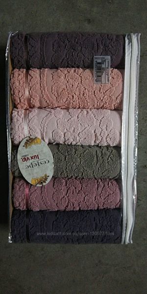 Банные полотенца упаковки по 6 шт