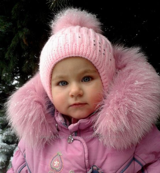Зимняя шапка для девочки Снежинка