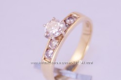 Золотое кольцо 585 с бриллиантами 0, 82карат