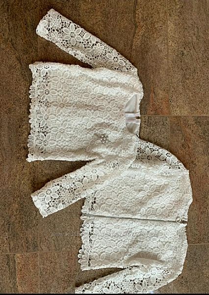Шикарная ажурная блуза на р.128-134