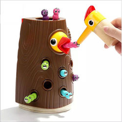 Top Bright Магнитная игра с червячками Накорми птенца