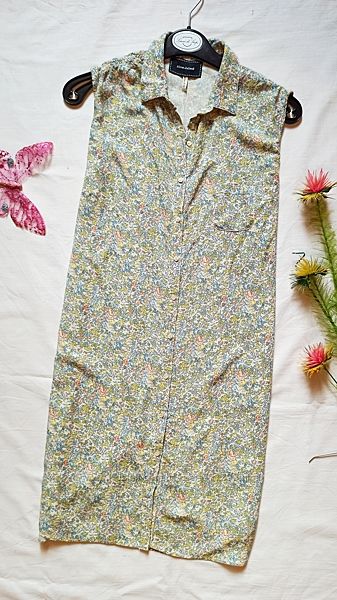 Летнее платье рубашка в актуальный принт цветы river island