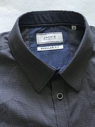 Модная рубашка Jacks, Regular Fit . М  ворот 40-41
