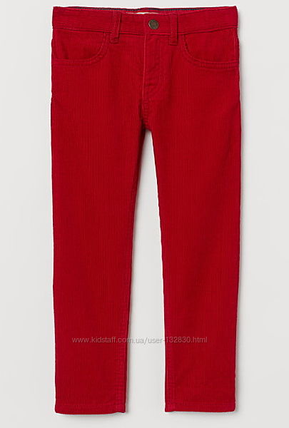 Яркие вельветовые штанишки H&M для мальчика