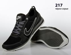 Кроссовки мужские кожаные сетка Rebook, Nike, New Balance, Adidas, of-white