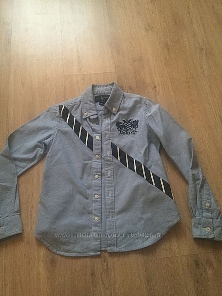 Фирменная рубашка Ralph Lauren р 7 на 7-9 лет