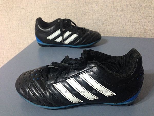 Бутсы Adidas, р. 28-29, стелька 19см, нат. кожа, Оригинал
