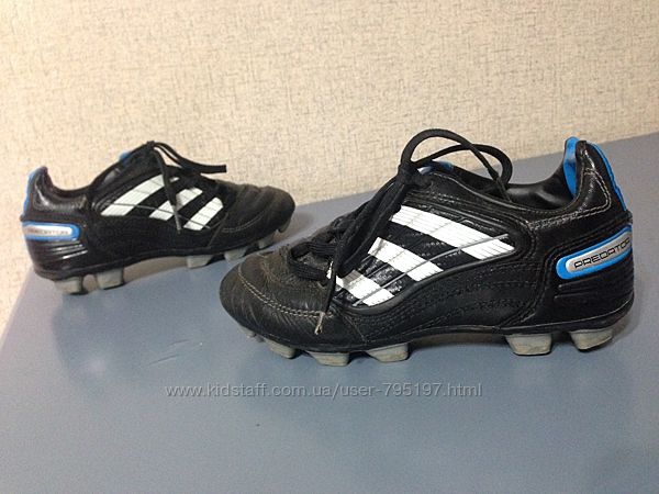 Бутсы Аdidas, р. 29-30, стелька 19, 8см, нат. кожа, оригинал