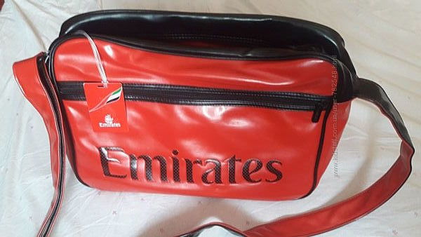 Новая красная сумка от Эмиратских авиалиний 