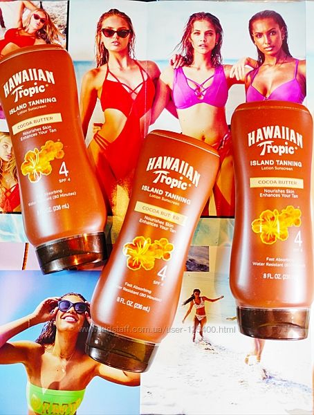 Солнцезащитный Лосьон с бронзером Hawaiian Tropic Tanning SPF 4
