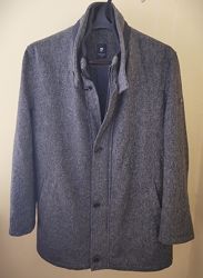 Шерстяное укороченное мужское пальто Pierre Cardin размер XL