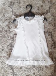 Белоснежное платье для малышки в состоянии нового рост 56-62