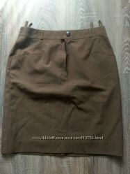 Классическая юбка-карандаш цвет мокко 