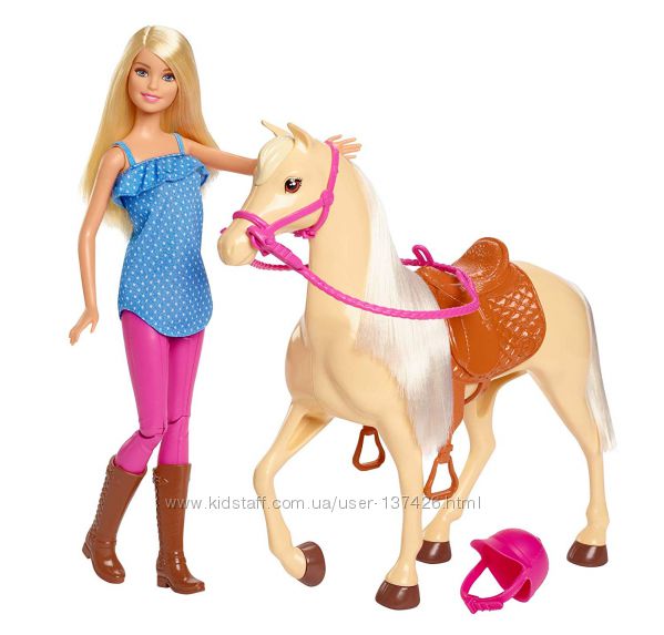 Барби с лошадкой Прогулка верхом Barbie Horse and Doll