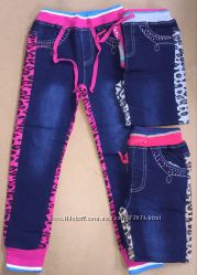 Комбинированные джинсы, штаны Венгрия р. 146