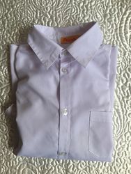 Рубашка модного нежно- нежно розового цвета, 9-10 лет