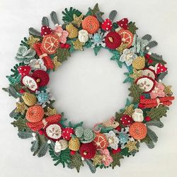 Різдвяний декоративний віночок