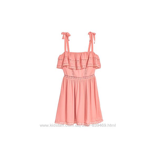 Платье сарафан с кружевной отделкой H&M, р. 44 евро - 50 наш