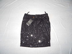 S-M, поб 46-50, юбка с пайетками Baukjen классика мини
