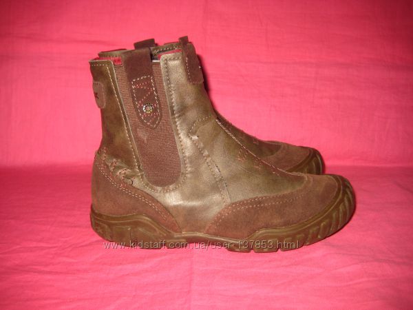 Фирменные кожаные демисезонные ботинки Geox оригинал - 35 размер