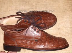 40р-26 см кожа эксклюзивніе туфли Alessandro Made in Italy идеальное состоя