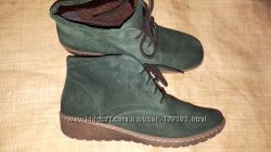 38р-25 см замша зеленые ботинки Jenny by Ara