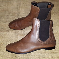 40р-26 см кожа ботинки  Attilio Giusti Leombruni Made in Italy  высота от п