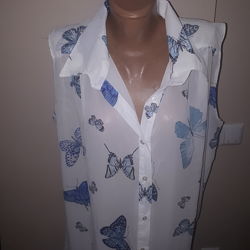 26-28р большой размер блуза новая Femme collection Англия плечи 41 под подм