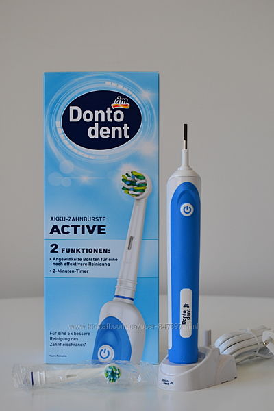 Dontodent Active 2funktionen - електрична зубна щітка на акумуляторі