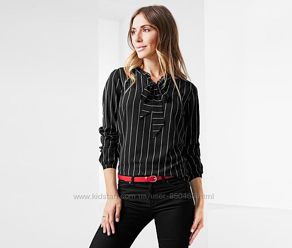 Эллегантная блузка-рубашка в полоску от Tchibo Германия