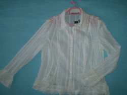 Новая белая блуза marks&spencer uk16 48-50 l-xl